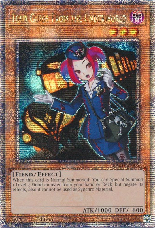 Tour Guide From the Underworld [RA01-EN005] Quarter Century Secret Rare | RetroPlay Games