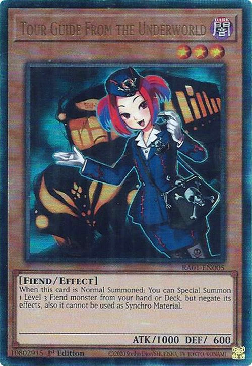 Tour Guide From the Underworld [RA01-EN005] Prismatic Ultimate Rare | RetroPlay Games