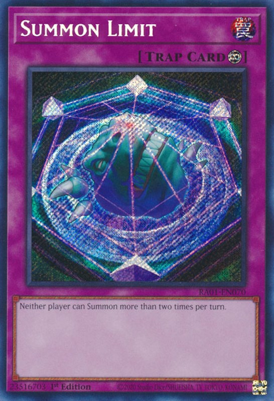 Summon Limit [RA01-EN070] Secret Rare | RetroPlay Games