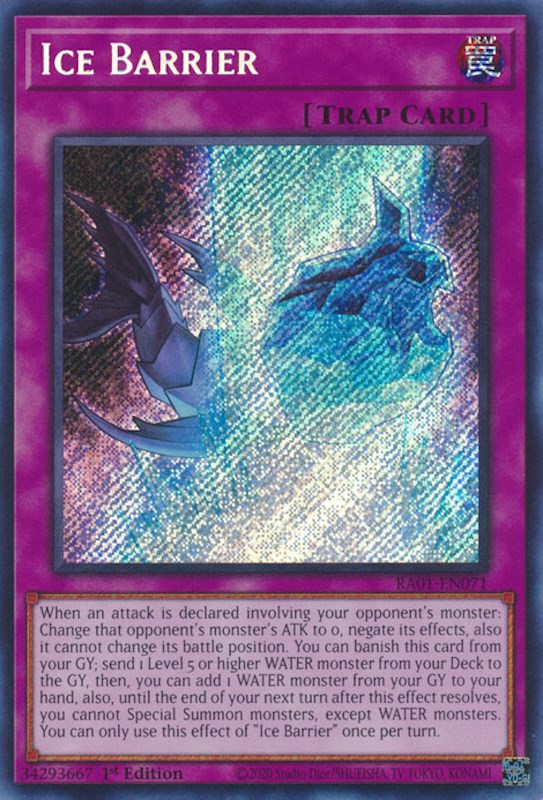 Ice Barrier [RA01-EN071] Secret Rare | RetroPlay Games