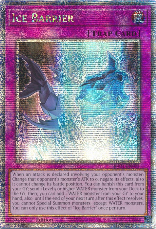 Ice Barrier [RA01-EN071] Quarter Century Secret Rare | RetroPlay Games