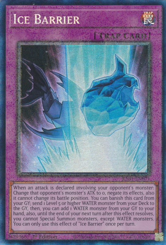 Ice Barrier [RA01-EN071] Prismatic Collector's Rare | RetroPlay Games