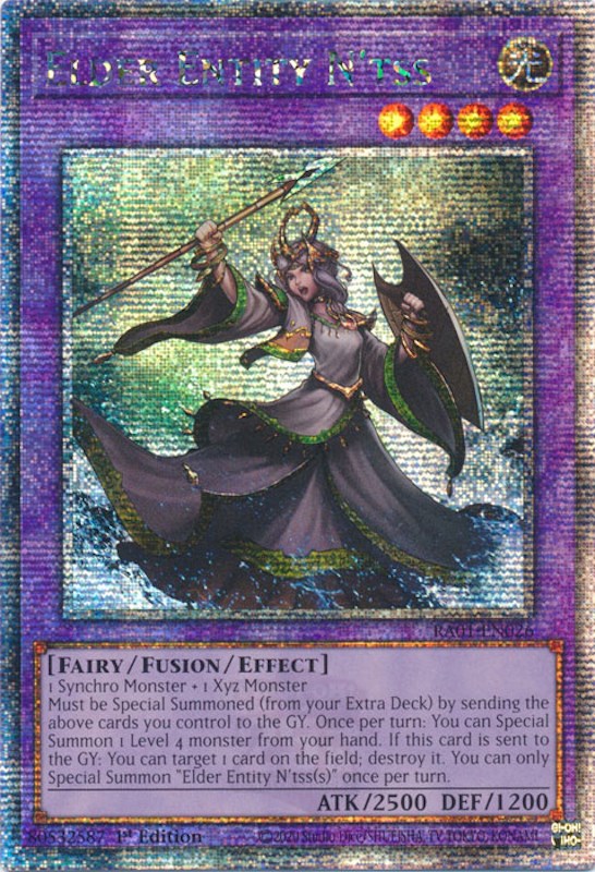 Elder Entity N'tss [RA01-EN026] Quarter Century Secret Rare | RetroPlay Games