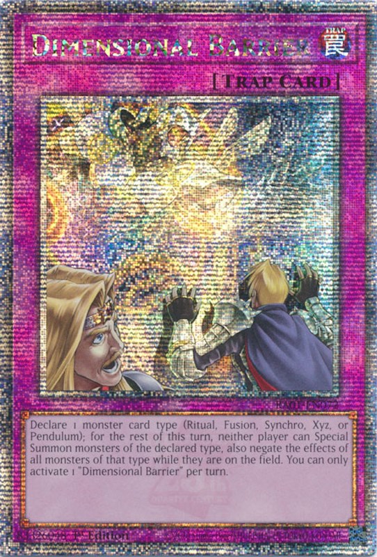 Dimensional Barrier [RA01-EN072] Quarter Century Secret Rare | RetroPlay Games