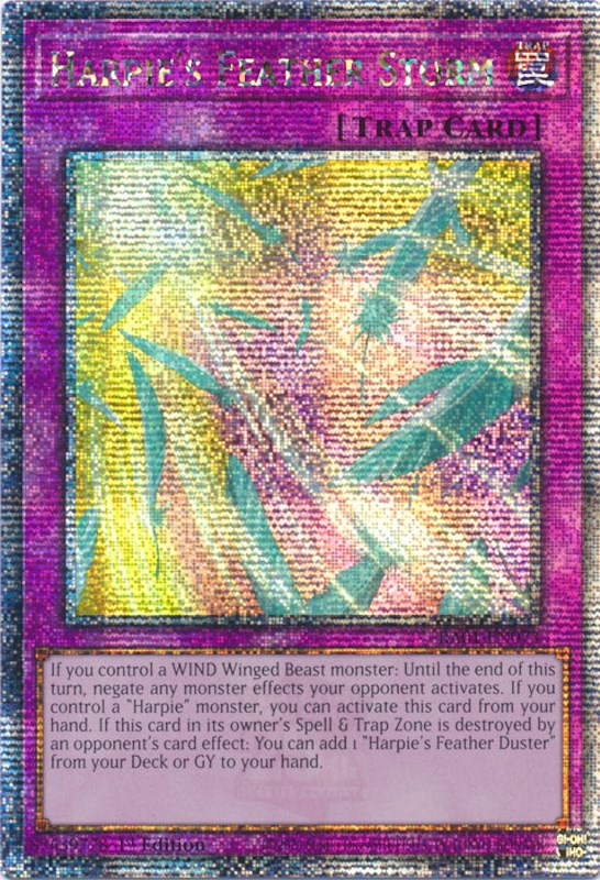 Harpie's Feather Storm [RA01-EN073] Quarter Century Secret Rare | RetroPlay Games