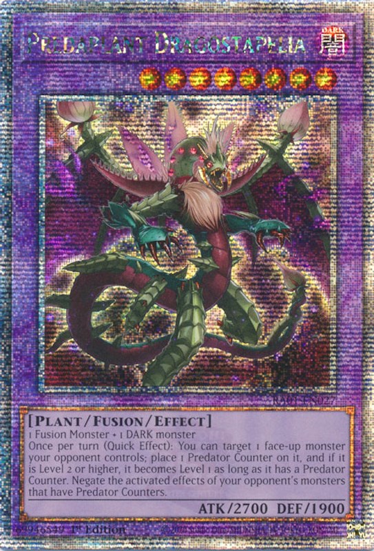 Predaplant Dragostapelia [RA01-EN027] Quarter Century Secret Rare | RetroPlay Games