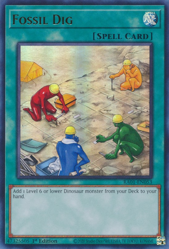 Fossil Dig [RA01-EN053] Ultra Rare | RetroPlay Games