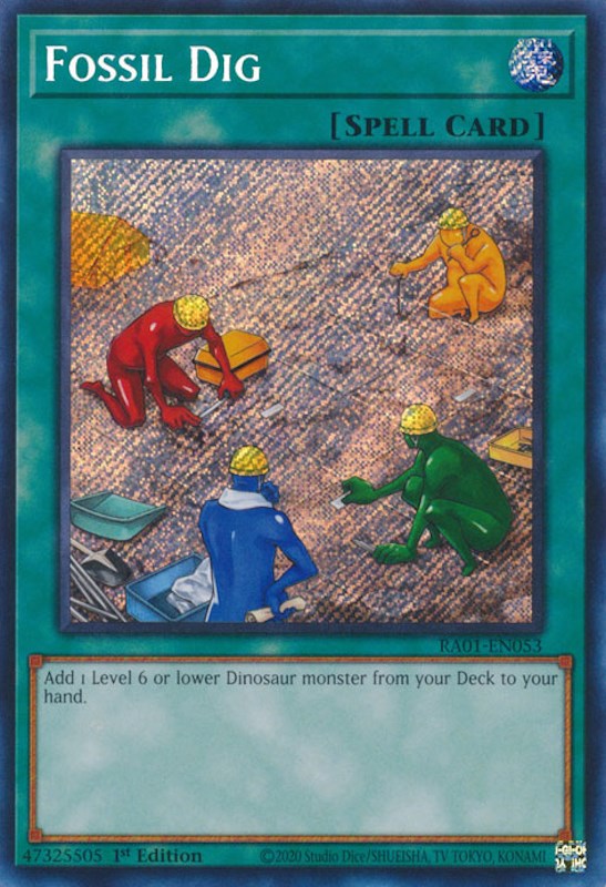 Fossil Dig [RA01-EN053] Secret Rare | RetroPlay Games