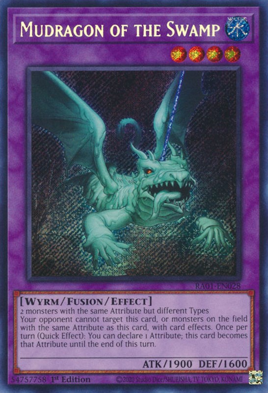 Mudragon of the Swamp [RA01-EN028] Secret Rare | RetroPlay Games