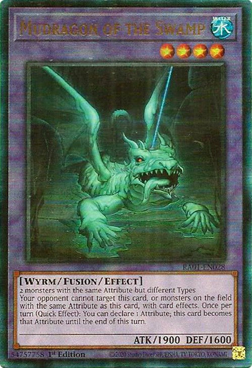 Mudragon of the Swamp [RA01-EN028] Prismatic Ultimate Rare | RetroPlay Games