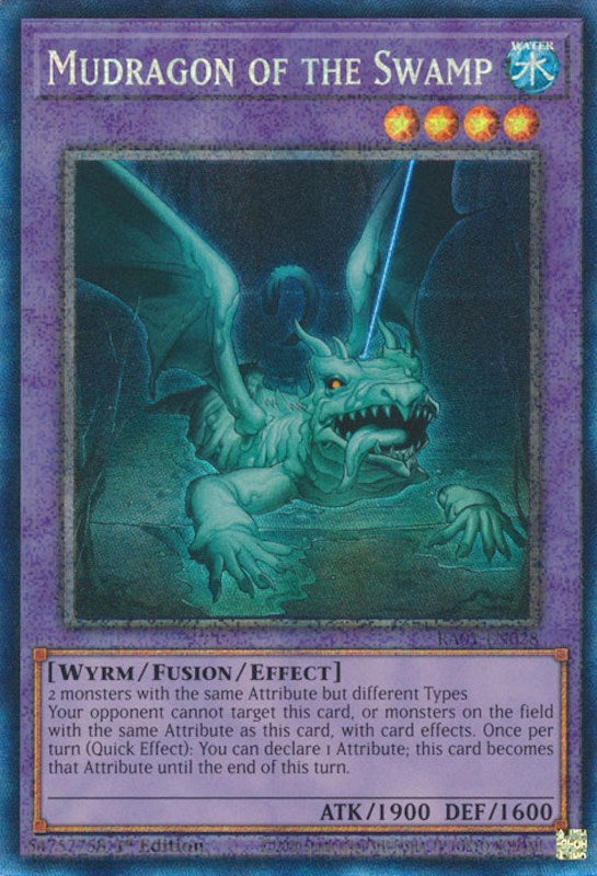 Mudragon of the Swamp [RA01-EN028] Prismatic Collector's Rare | RetroPlay Games