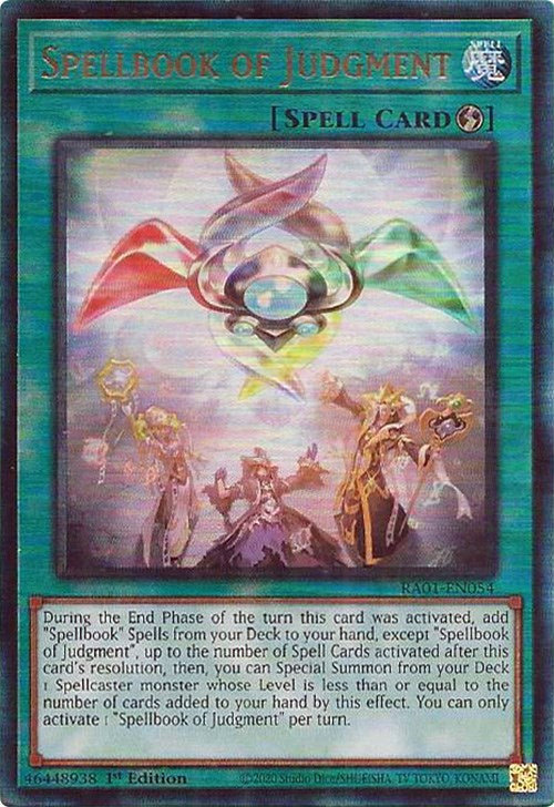 Spellbook of Judgment [RA01-EN054] Prismatic Ultimate Rare | RetroPlay Games