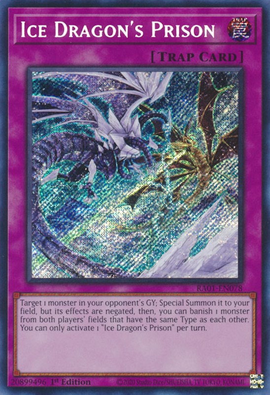Ice Dragon's Prison [RA01-EN078] Secret Rare | RetroPlay Games