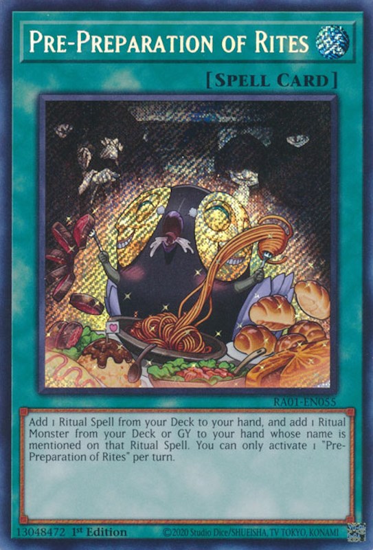 Pre-Preparation of Rites [RA01-EN055] Secret Rare | RetroPlay Games