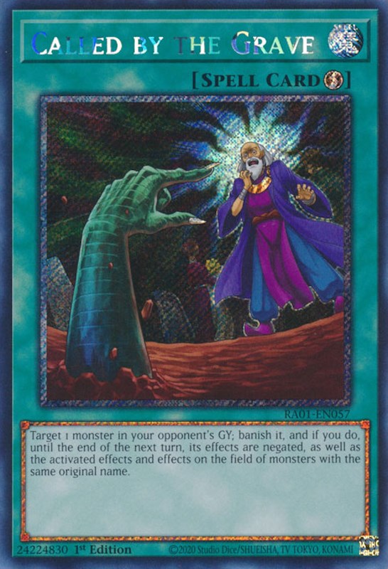 Called by the Grave [RA01-EN057] Platinum Secret Rare | RetroPlay Games