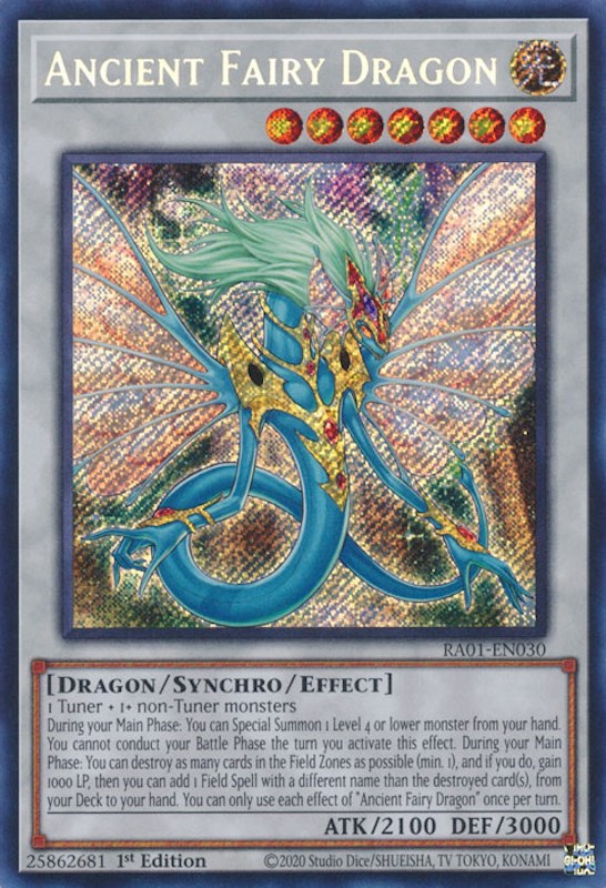 Ancient Fairy Dragon [RA01-EN030] Secret Rare | RetroPlay Games