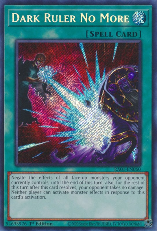 Dark Ruler No More [RA01-EN060] Secret Rare | RetroPlay Games