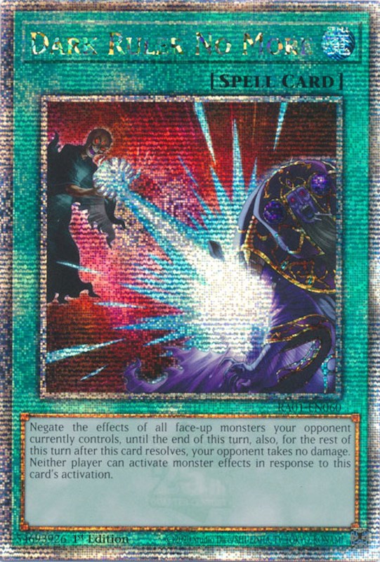 Dark Ruler No More [RA01-EN060] Quarter Century Secret Rare | RetroPlay Games