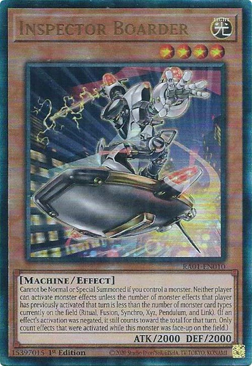 Inspector Boarder [RA01-EN010] Prismatic Ultimate Rare | RetroPlay Games