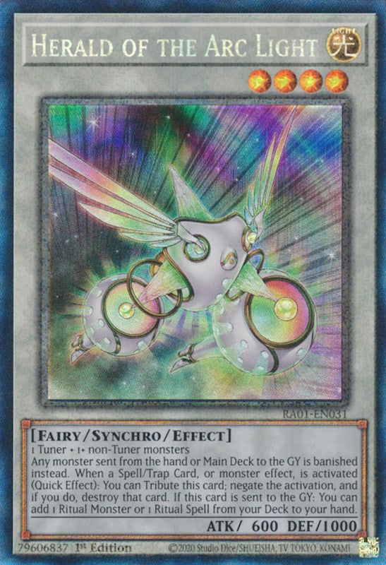 Herald of the Arc Light [RA01-EN031] Prismatic Collector's Rare | RetroPlay Games