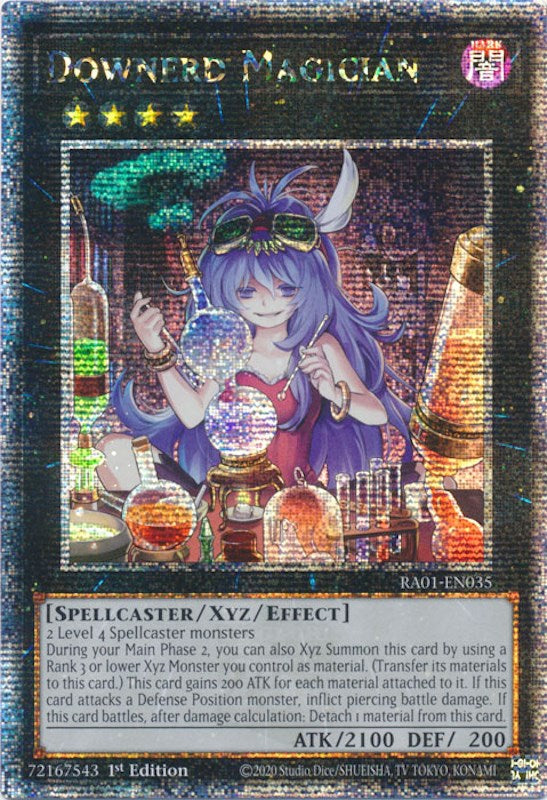 Downerd Magician [RA01-EN035] Quarter Century Secret Rare | RetroPlay Games