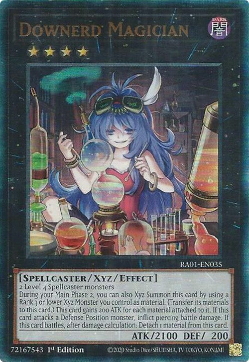 Downerd Magician [RA01-EN035] Prismatic Ultimate Rare | RetroPlay Games