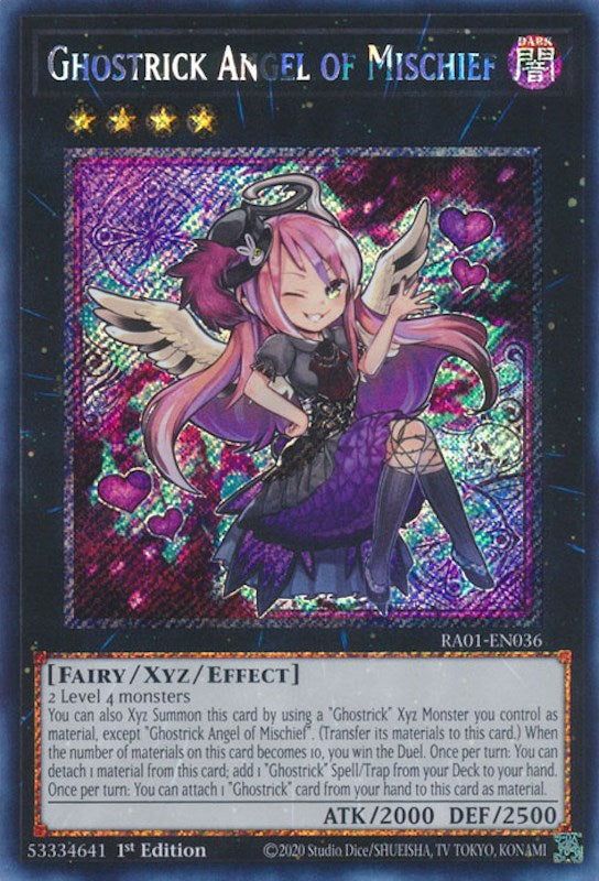 Ghostrick Angel of Mischief [RA01-EN036] Platinum Secret Rare | RetroPlay Games