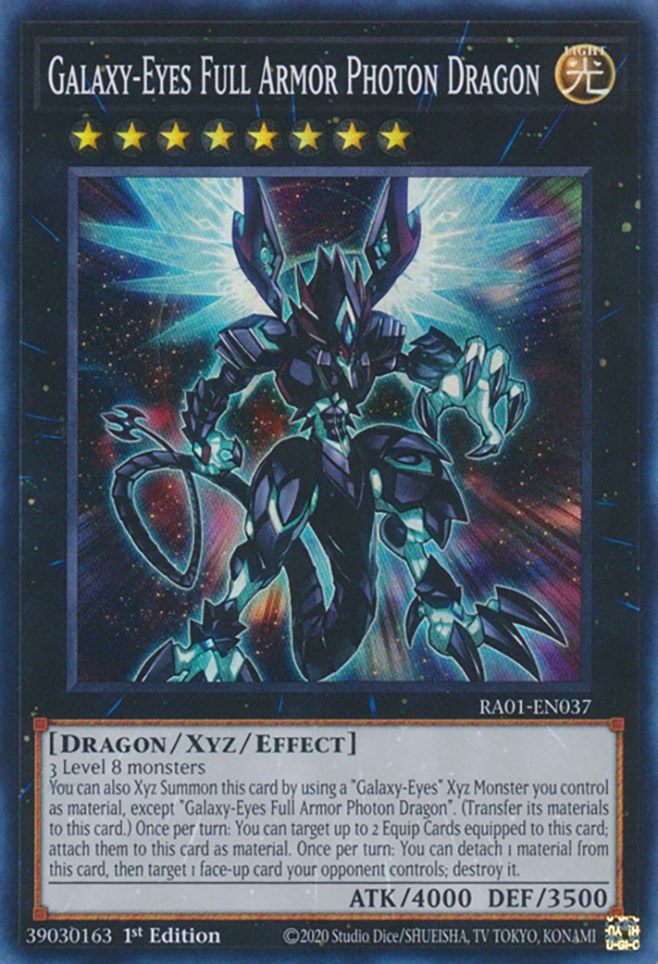 Galaxy-Eyes Full Armor Photon Dragon [RA01-EN037] Super Rare | RetroPlay Games