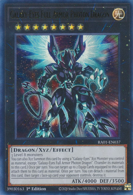 Galaxy-Eyes Full Armor Photon Dragon [RA01-EN037] Ultra Rare | RetroPlay Games