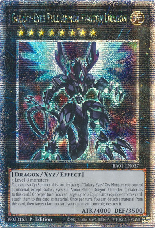 Galaxy-Eyes Full Armor Photon Dragon [RA01-EN037] Quarter Century Secret Rare | RetroPlay Games