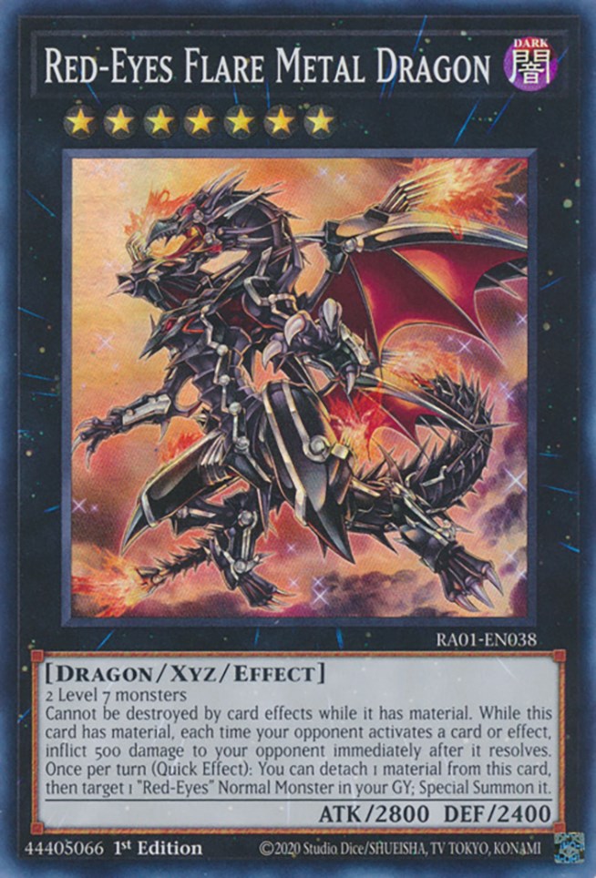 Red-Eyes Flare Metal Dragon [RA01-EN038] Super Rare | RetroPlay Games