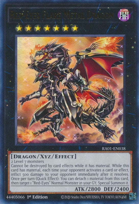 Red-Eyes Flare Metal Dragon [RA01-EN038] Ultra Rare | RetroPlay Games