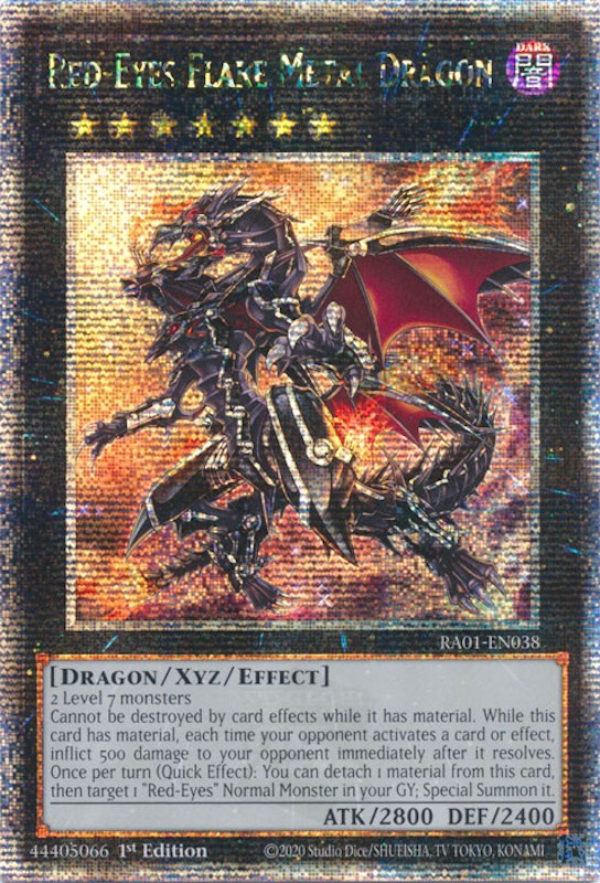 Red-Eyes Flare Metal Dragon [RA01-EN038] Quarter Century Secret Rare | RetroPlay Games