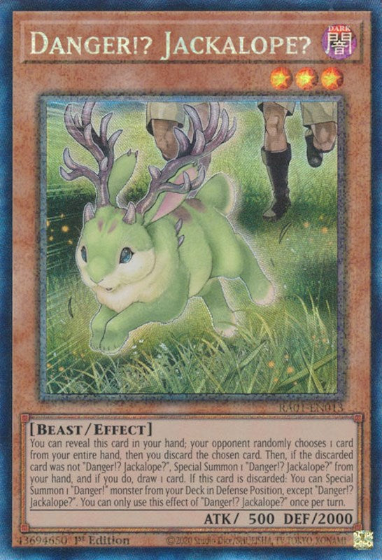 Danger!? Jackalope? [RA01-EN013] Prismatic Collector's Rare | RetroPlay Games