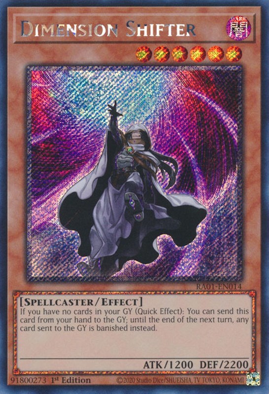 Dimension Shifter [RA01-EN014] Platinum Secret Rare | RetroPlay Games