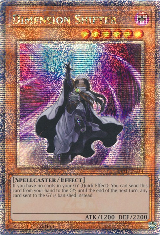 Dimension Shifter [RA01-EN014] Quarter Century Secret Rare | RetroPlay Games