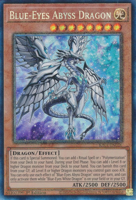 Blue-Eyes Abyss Dragon [RA01-EN016] Prismatic Collector's Rare | RetroPlay Games