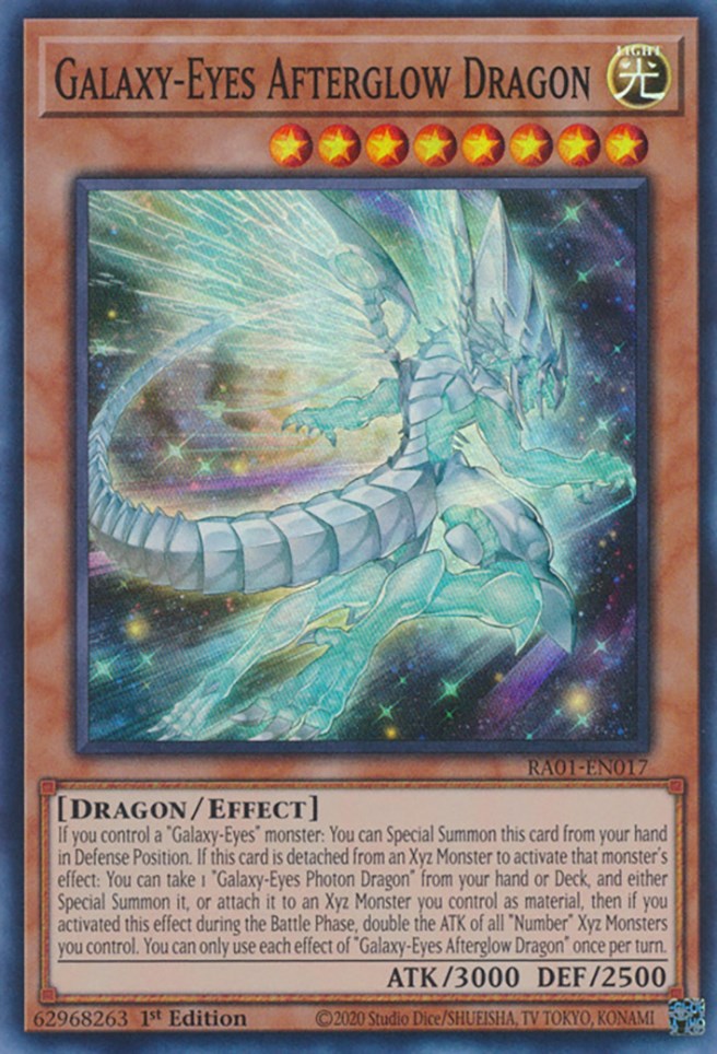 Galaxy-Eyes Afterglow Dragon [RA01-EN017] Super Rare | RetroPlay Games