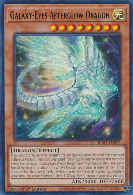 Galaxy-Eyes Afterglow Dragon [RA01-EN017] Ultra Rare | RetroPlay Games