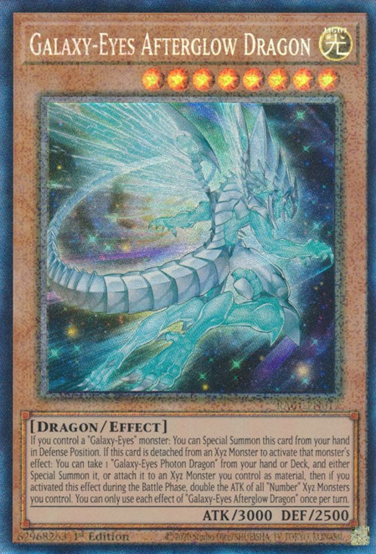 Galaxy-Eyes Afterglow Dragon [RA01-EN017] Prismatic Collector's Rare | RetroPlay Games