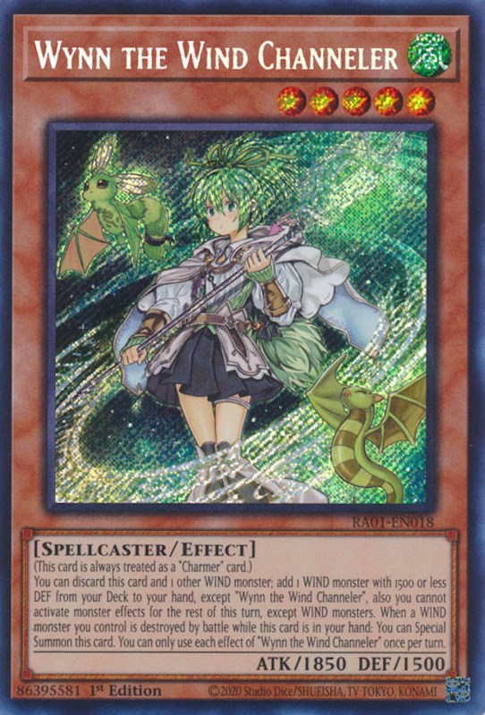 Wynn the Wind Channeler [RA01-EN018] Secret Rare | RetroPlay Games