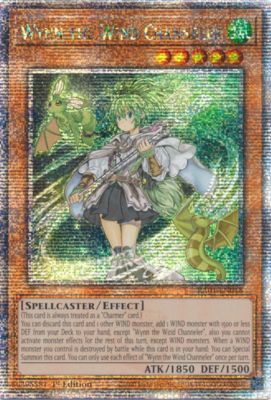 Wynn the Wind Channeler [RA01-EN018] Quarter Century Secret Rare | RetroPlay Games