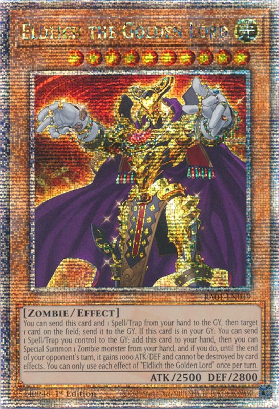 Eldlich the Golden Lord [RA01-EN019] Quarter Century Secret Rare | RetroPlay Games
