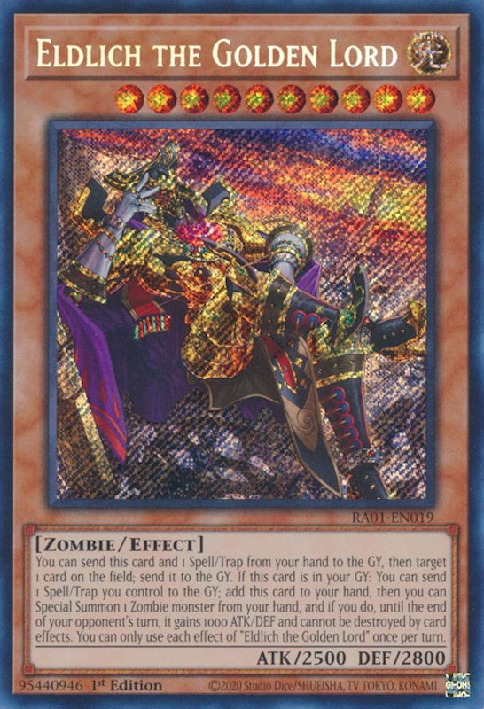 Eldlich the Golden Lord (Alternate Art) [RA01-EN019] Secret Rare | RetroPlay Games