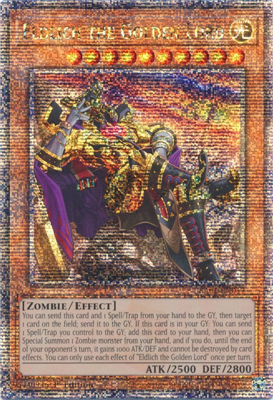 Eldlich the Golden Lord (Alternate Art) [RA01-EN019] Quarter Century Secret Rare | RetroPlay Games