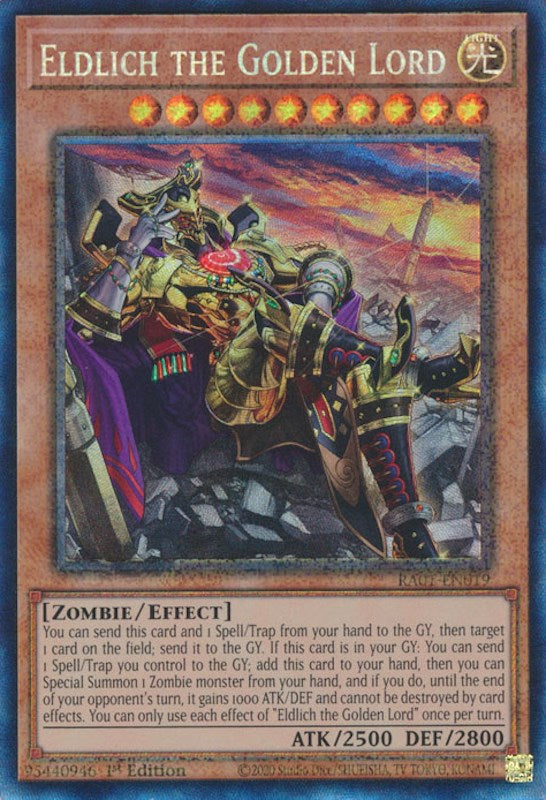 Eldlich the Golden Lord (Alternate Art) [RA01-EN019] Prismatic Collector's Rare | RetroPlay Games