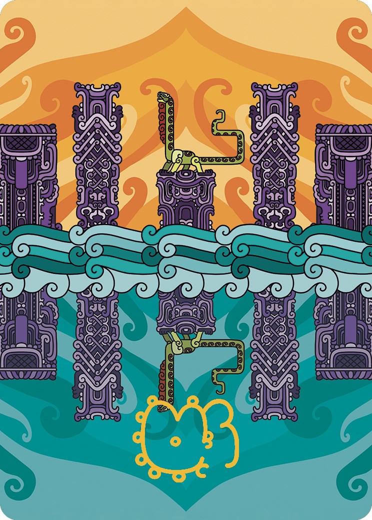 Echoing Deeps Art Card (Gold-Stamped Signature) [The Lost Caverns of Ixalan Art Series] | RetroPlay Games