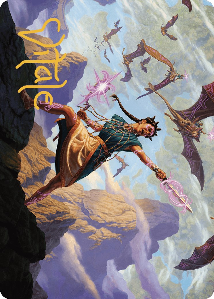 Warden of the Inner Sky Art Card (Gold-Stamped Signature) [The Lost Caverns of Ixalan Art Series] | RetroPlay Games