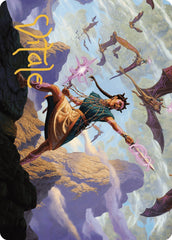 Warden of the Inner Sky Art Card (Gold-Stamped Signature) [The Lost Caverns of Ixalan Art Series] | RetroPlay Games