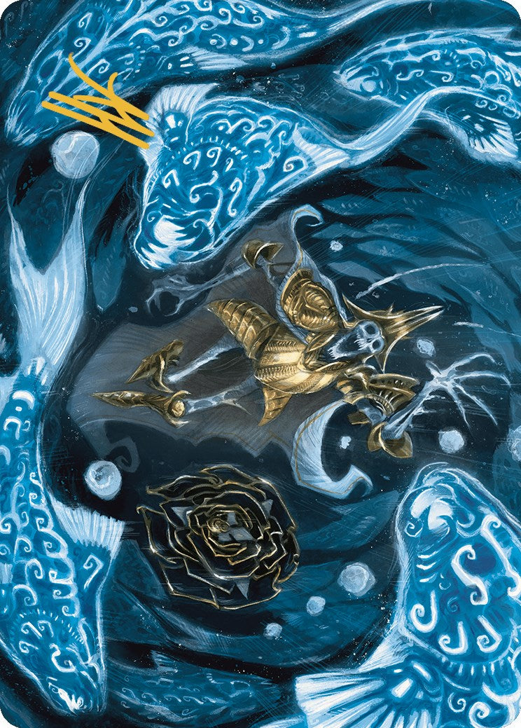 Eaten by Piranhas Art Card (Gold-Stamped Signature) [The Lost Caverns of Ixalan Art Series] | RetroPlay Games